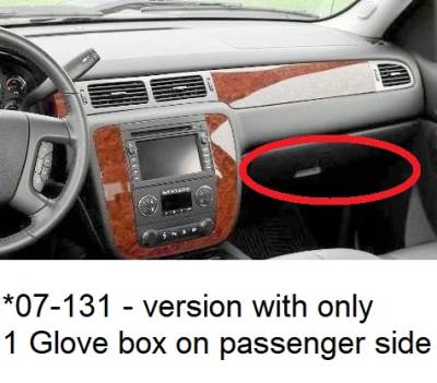 Coverking® - Chevy Silverado With Lower Glove Box 2008 Velour Custom Dash  Cover