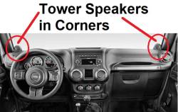 Jeep JK optional Tower speakers