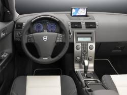 Volvo dashboard with optional center Pop Up display