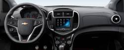 Chevrolet Sonic dashboard with extra center display above A/C vents