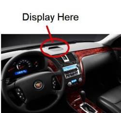 Version with extra display on dash