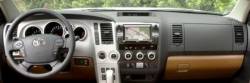 Toyota Sequoia dashboard with Center small display