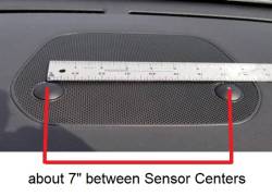 USA Model Hyundai Tucson Sensors on center of dashboard