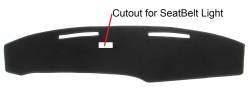 Datsun 620 Pickup dash cover * with cutout for Seat Belt Light