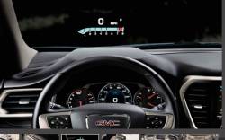 GMC Acadia HUD projecting to the windshield