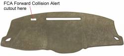 GMC Acadia dash cover with FCA Forward Collision Alert cutout