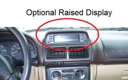 Subaru Impreza dashboard version with raised center display