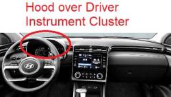 Hyundai Santa Cruz "B" version dashboard - Analog Driver display (Not Available)