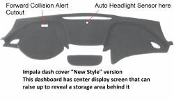 Chevrolet Impala dash cover for "New Style" dashboard