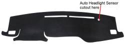 Toyota Highlander Dash Cover, W/ Automatic Headlight Sensor.