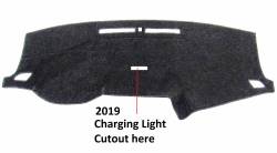 Hyundai 2019 Sonata dash cover with cutout for Plug-in Hybrid charging light