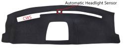 2023-2024 Ford F Series Super Duty Truck Dash Cover, W/ CWS. Sensor Standard Cutout