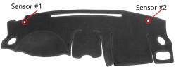 1998-2002 Subaru Forester Dash Cover, W/ Sensors. Extended Version.