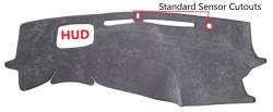 Lexus RZ Dash Cover, W/ HUD.